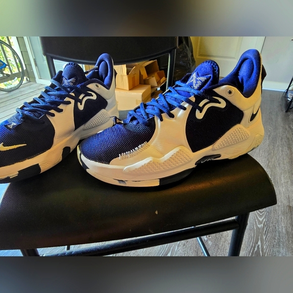 Nike PG 5 TB Navy Navy Blue White DA7758-401 Men Multi Size 9.5 - Picture 5 of 13